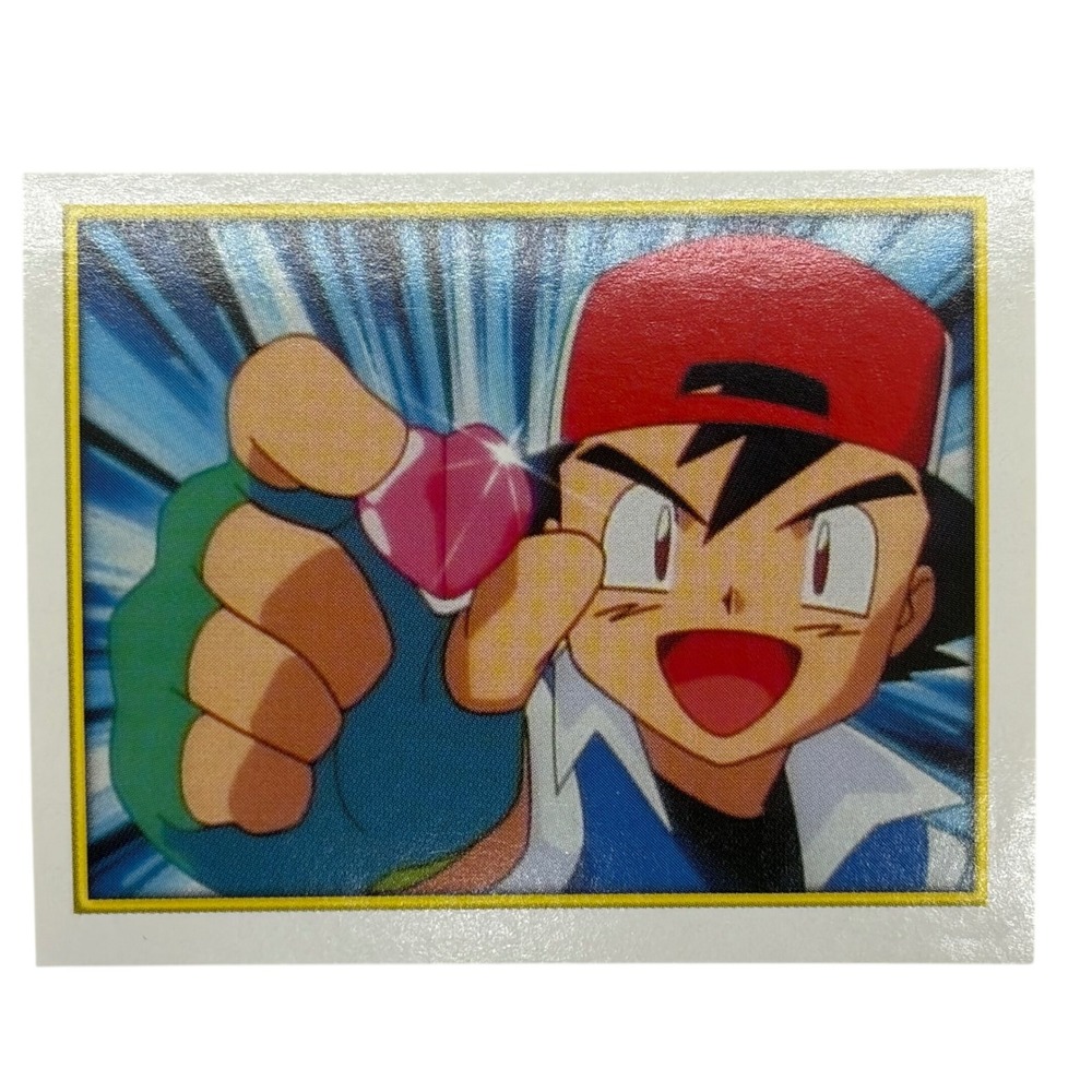 Pokemon 2000 Merlin Collections Ash Ketchum Sticker 160 Vintage Nintendo